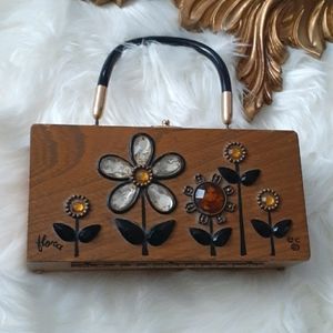 1960's 'Enid Collins of Texas Box Purse Bag Floret